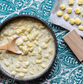 Homemade Gnocchi with Creamy Gorgonzola Sauce - Kitchen Joy