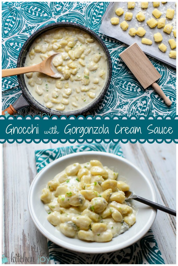 Homemade Gnocchi with Creamy Gorgonzola Sauce - Kitchen Joy