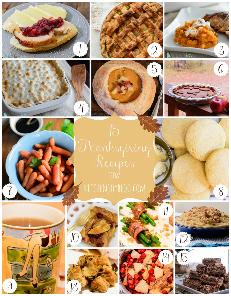 Thanksgiving Recipe Roundup - Kitchen Joy