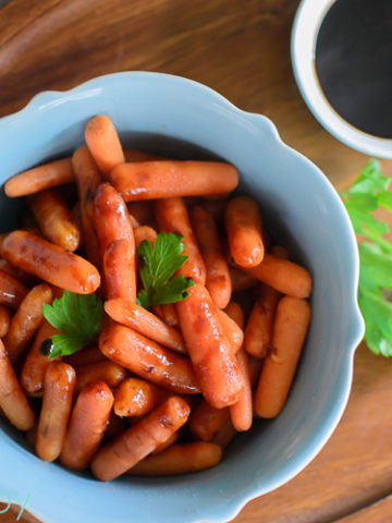 Balsamic Glazed Baby Carrots - Kitchen Joy