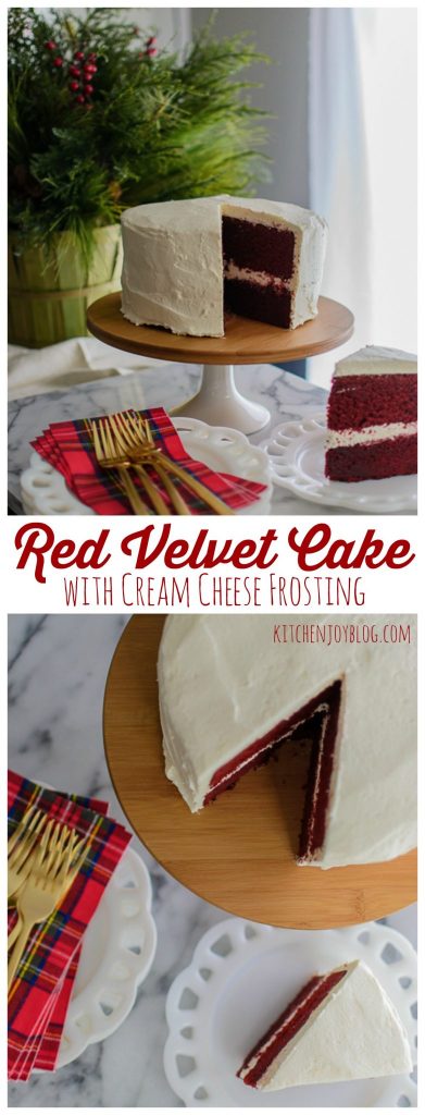 Merry Christmas Red Velvet Cake Kitchen Joy