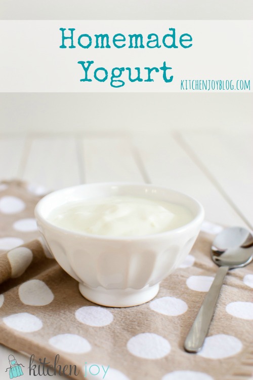 Homemade Yogurt - Kitchen Joy