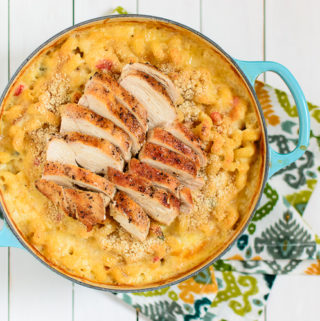 Spicy Mac & Cheese with Grilled Chicken - Kitchen Joy