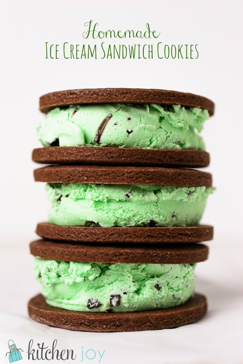 Homemade Ice Cream Sandwich Cookies - Kitchen Joy