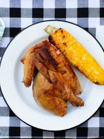 Grilled Spatchcock Chicken - Kitchen Joy