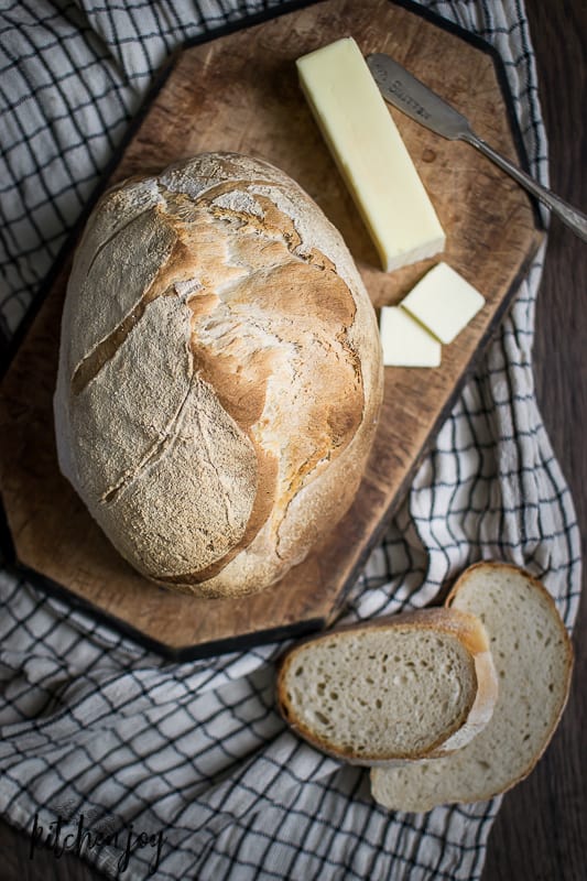 sourdough bread recipe, batard loaf, basic sourdough bread, homemade sourdough, sourdough starter, how to make sourdough, 